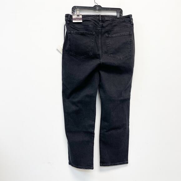 Ava & Viv Women's 90’s Straight High Rise Jeans Black Wash Size 17 - Picture 3 of 8